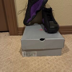 Jordan Athletic Shoes Black and Purple